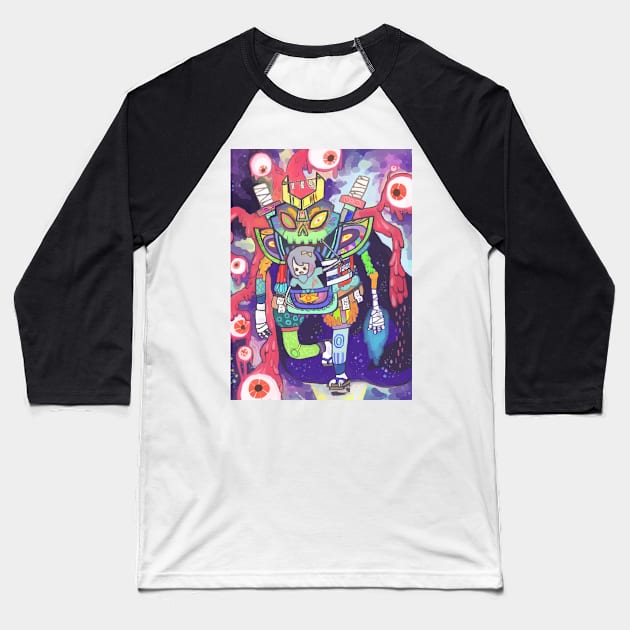 Kaiju Baseball T-Shirt by kurilord